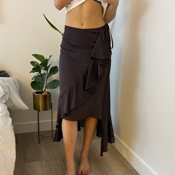 SOLD Axara vintage midi frilly skirt - Picture 8 of 9